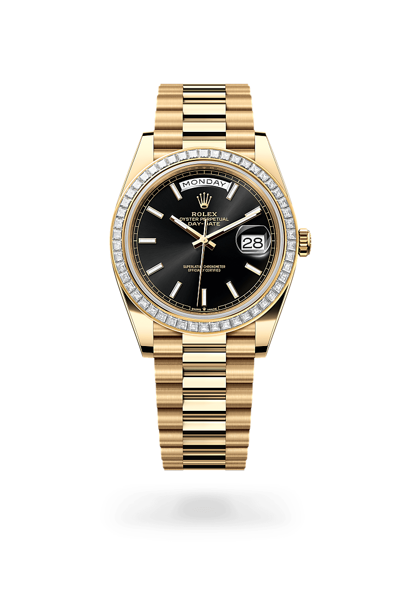 Rolex Day-Date 40 M228398TBR-0041 Herrenuhr - Oyster, 40 mm, Gelbgold mit Diamanten
