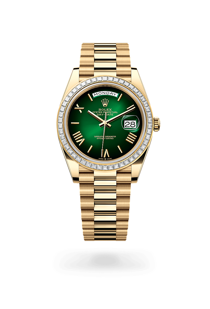 Rolex Day-Date 40 M228398TBR-0042 Herrenuhr - Oyster, 40 mm, Gelbgold mit Diamanten