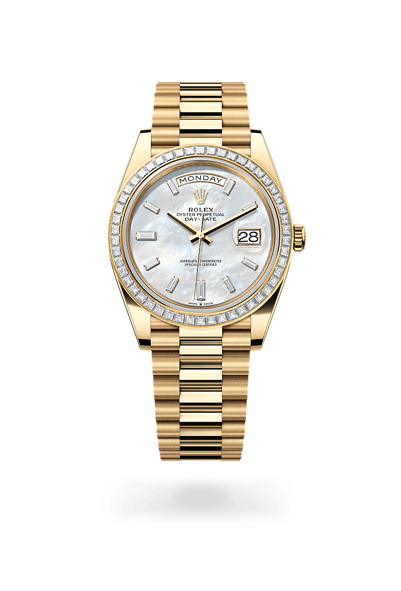 Rolex Day-Date 40 M228398TBR-0043 Herrenuhr - Oyster, 40 mm, Gelbgold mit Diamanten