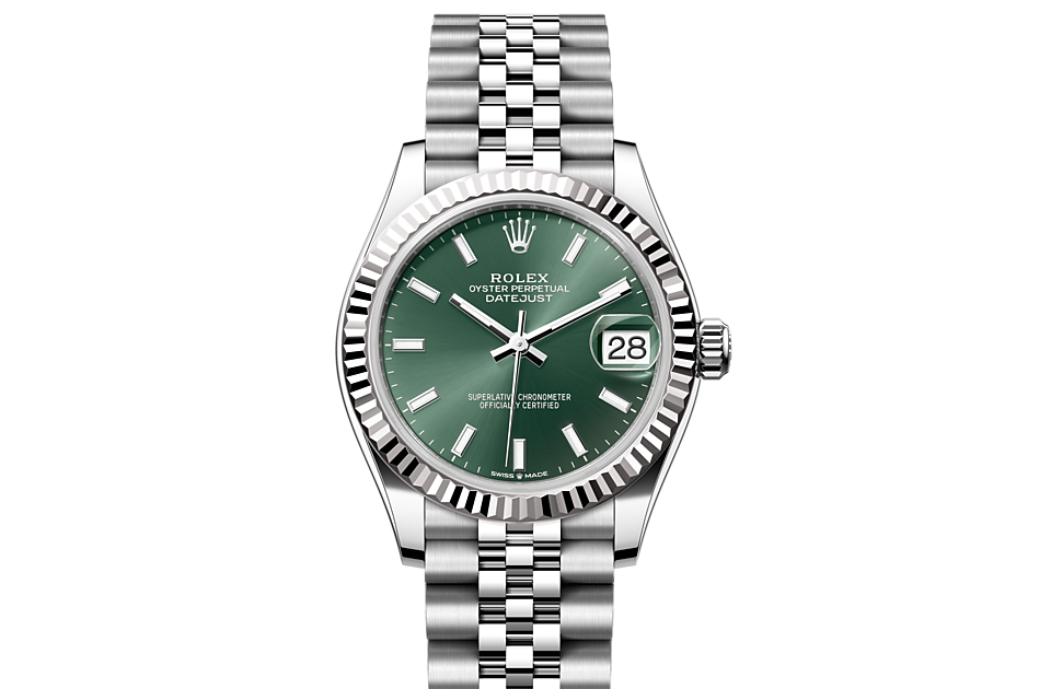 Rolex Datejust in Edelstahl Oystersteel, Edelstahl Oystersteel und 