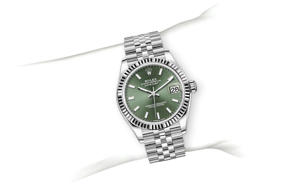 Rolex Datejust in Edelstahl Oystersteel, Edelstahl Oystersteel und 