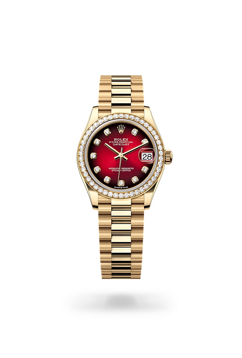 Rolex Datejust 31 M278288RBR-0041 Herrenuhr - Oyster, 31 mm, Gelbgold mit Diamanten