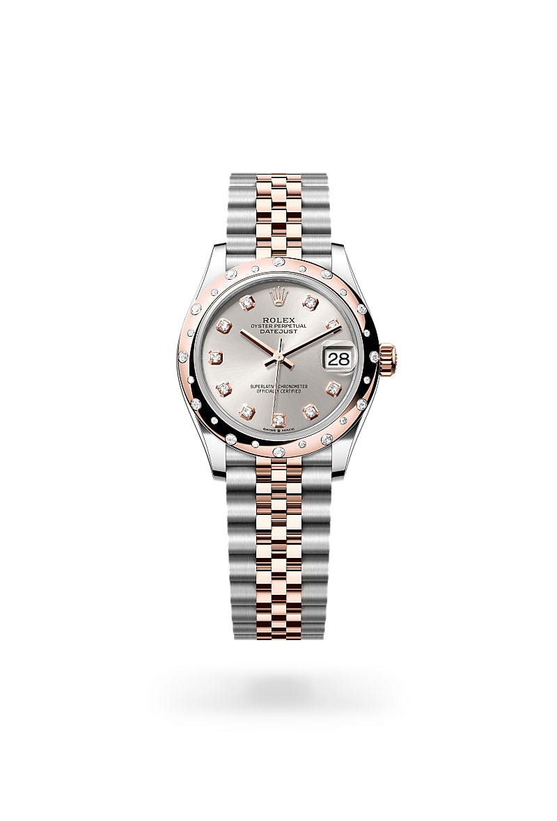 Rolex Datejust 31 M278341RBR-0016 Herrenuhr - Oyster, 31 mm, Edelstahl Oystersteel und Everose-Gold mit Diamanten