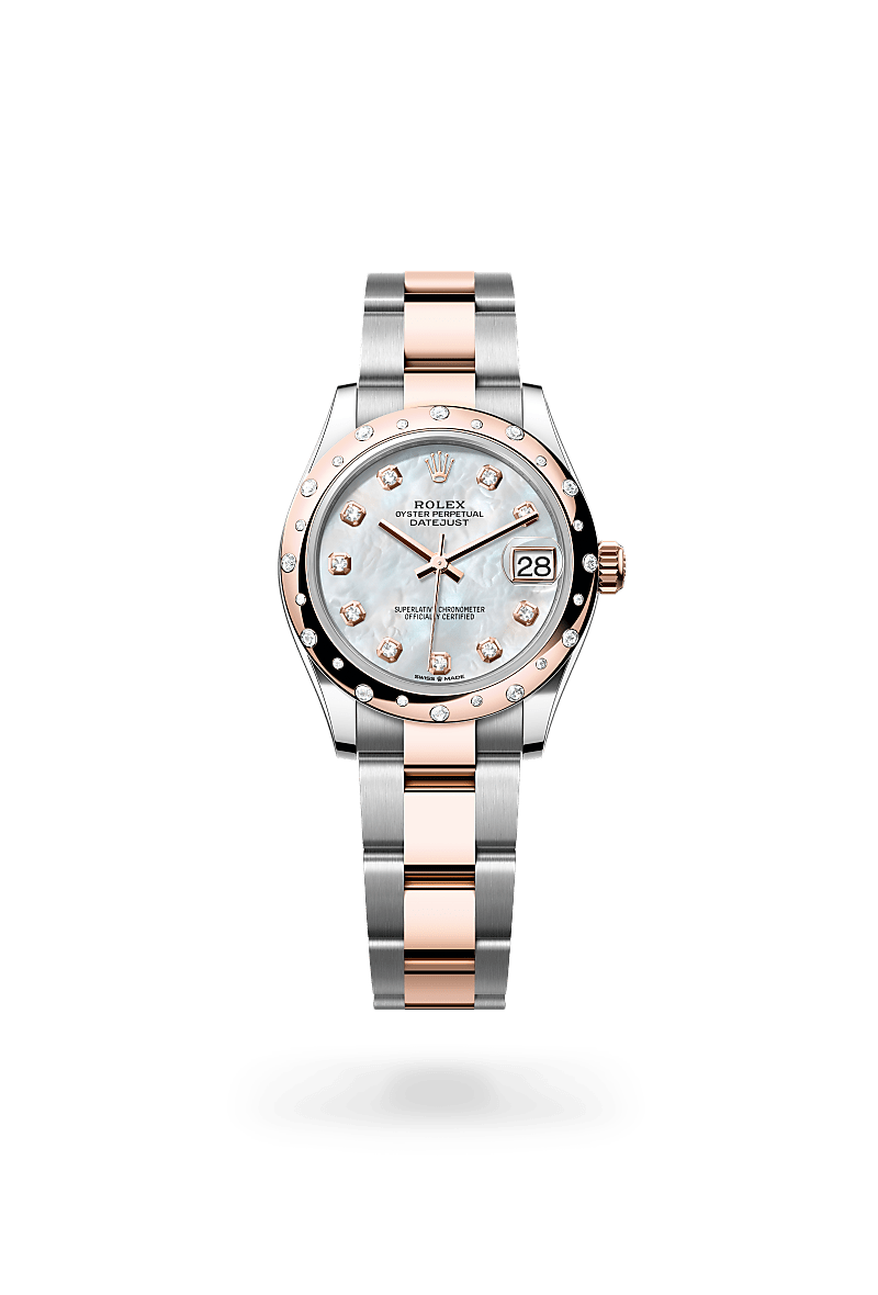 Rolex Datejust 31 M278341RBR-0025 Herrenuhr - Oyster, 31 mm, Edelstahl Oystersteel und Everose-Gold mit Diamanten