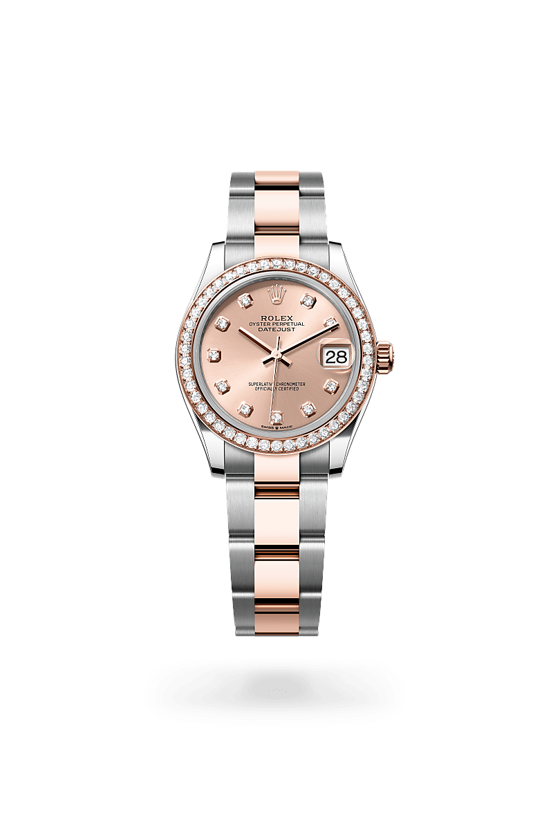 Rolex Datejust 31 M278381RBR-0023 Herrenuhr / Damenuhr - Oyster, 31 mm, Edelstahl Oystersteel und Everose-Gold mit Diamanten
