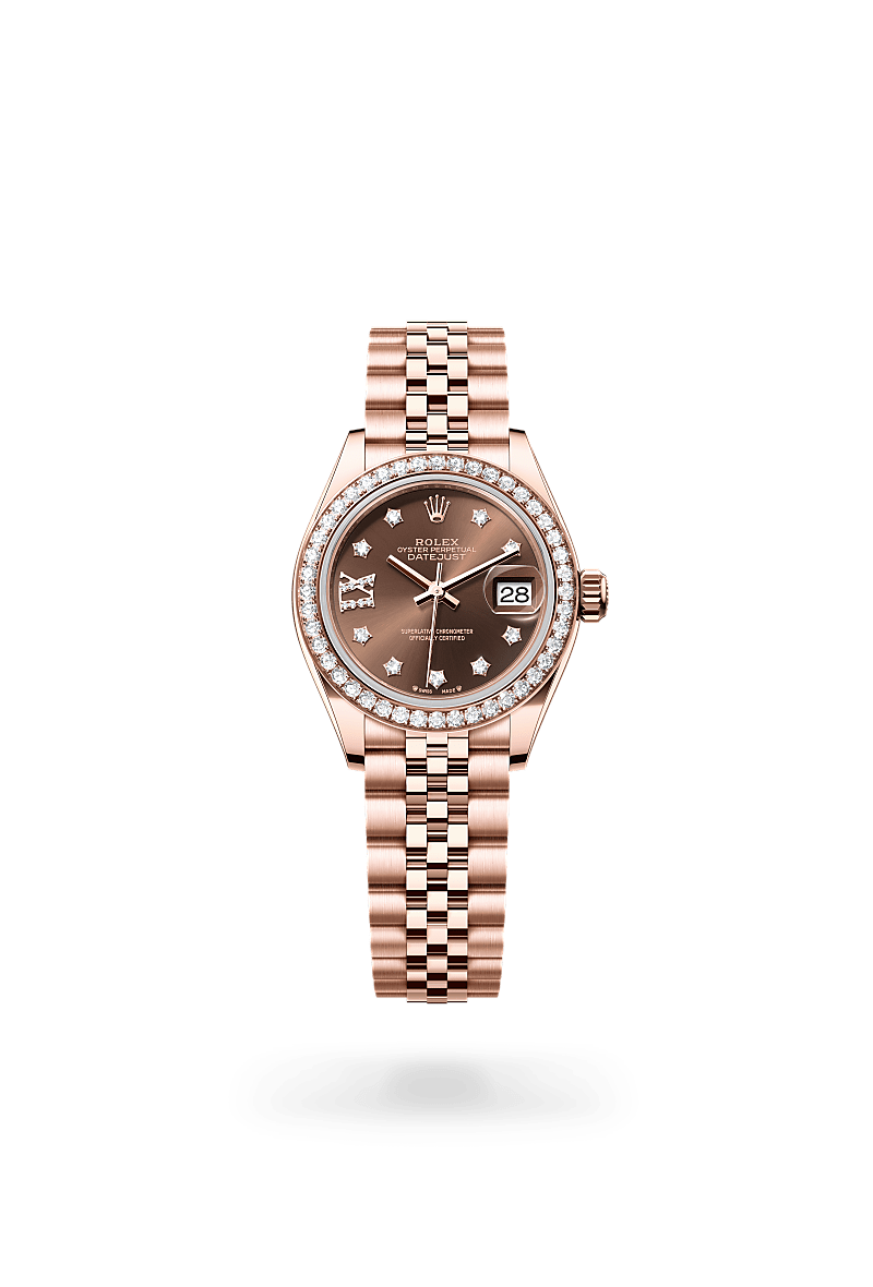 Rolex Lady-Datejust M279135RBR-0002 Herrenuhr - Oyster, 28 mm, Everose-Gold mit Diamanten 