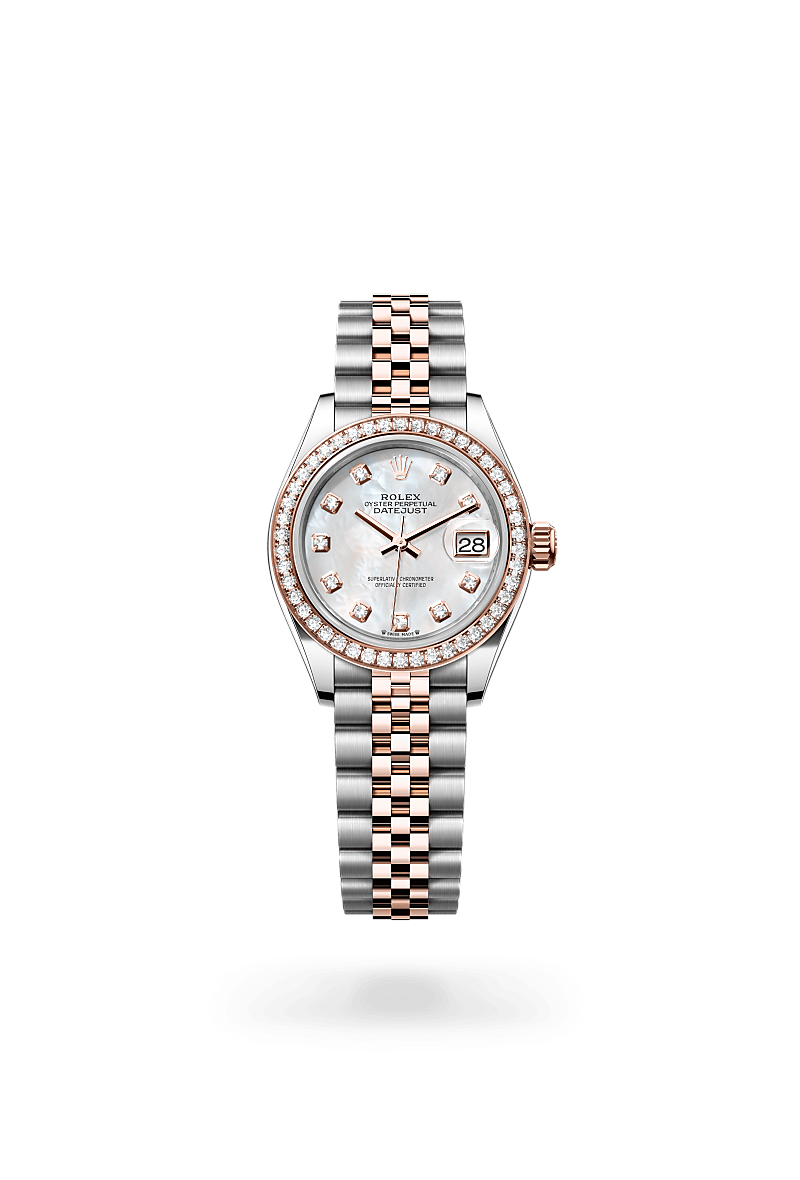 Rolex Lady-Datejust M279381RBR-0013 Herrenuhr / Damenuhr - Oyster, 28 mm, Edelstahl Oystersteel und Everose-Gold mit Diamanten