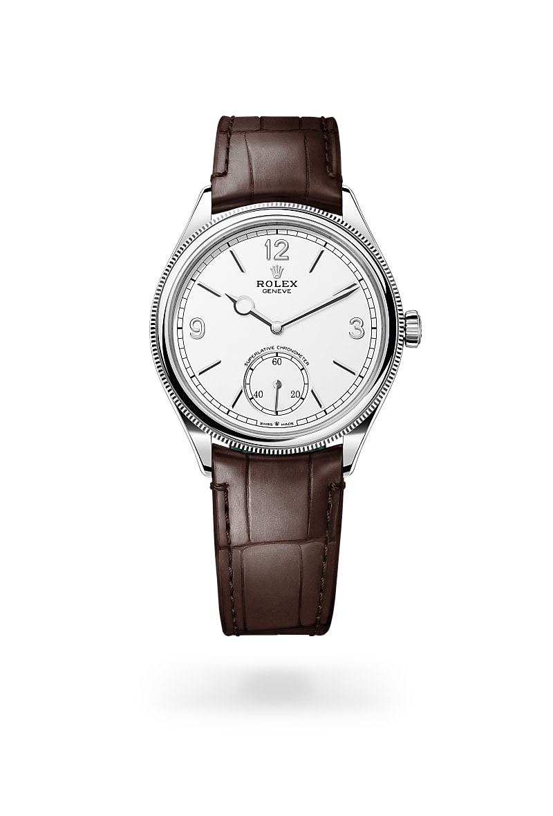 Rolex 1908 M52509-0006 Herrenuhr - 39 mm, 18 Karat Weißgold, poliert