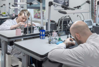 Uhrmacherwerkstatt von Juwelier Weber