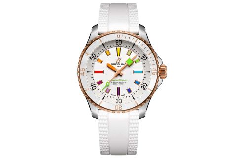 SuperOcean Auto 36 Rainbow U17377211A1S1 White Soldier